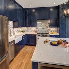 blue kitchen