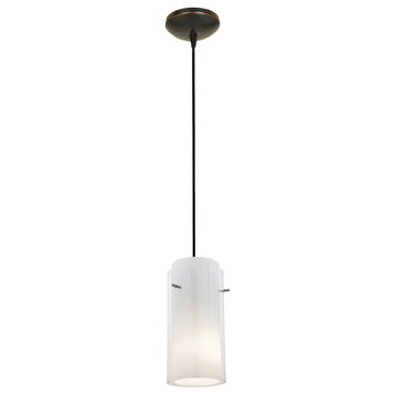 Access Glass`n Glass Cylinder LED Pendant 28033-3C-ORB/CLOP, Oil Rubbed Bronze