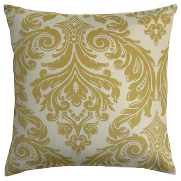 The Pillow Collection Green Covert Throw Pillow Cover, 20"x20"
