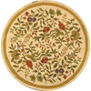 Safavieh Chelsea Hk210A Floral Rug, Ivory, 4'0"x4'0" Round