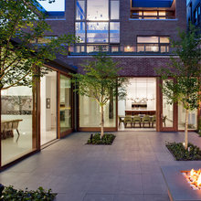 Black tiles outdoor