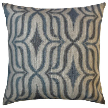 The Pillow Collection Blue Sager Throw Pillow, 22"