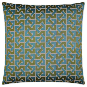 Element Aqua Feather Down Decorative Throw Pillow, 24x24