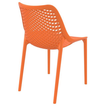 Compamia Air Dining Side Chair, Set of 2, Orange