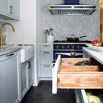 NYC White Kitchen | Rutt Cabinetry | MCK+B