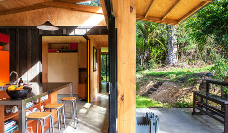 Houzz Tour: Wood, Concrete and Colour Mix Stylishly in an Auckland Home