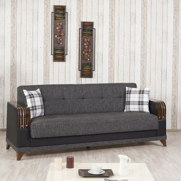 Almira Sofa Bed | Elena Gray Fabric
