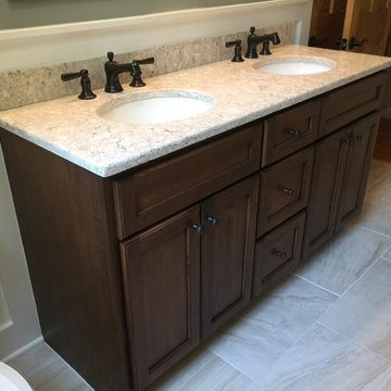 Bertsch vanity with Viatera Area quartz top
