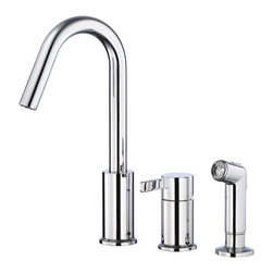 Danze Amalfi&trade; Single Handle Kitchen Faucet with Spray - Kitchen Faucets