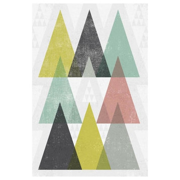 "Mod Triangles IV" Digital Paper Print by Michael Mullan, 18"x26"
