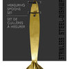 nu steel McGann Stainless Steel Measuring Spoons, Set of 4, Gold