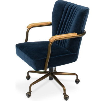 Brooks Swivel Chair - Blue