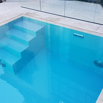 NIVEKO Polystone Fertigbecken Modell Advance 8,0 x 2,8 x 1,5 m in grau