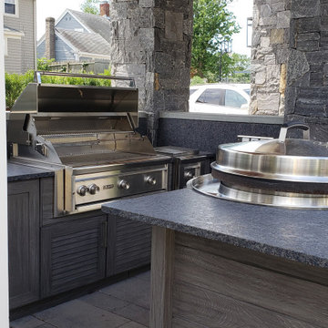 Friends and Family celebrate Outdoors in this shoreline Pocket Neighborhood