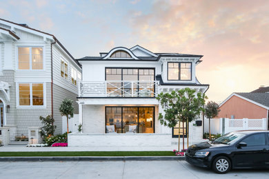 Coastal exterior home idea in Orange County