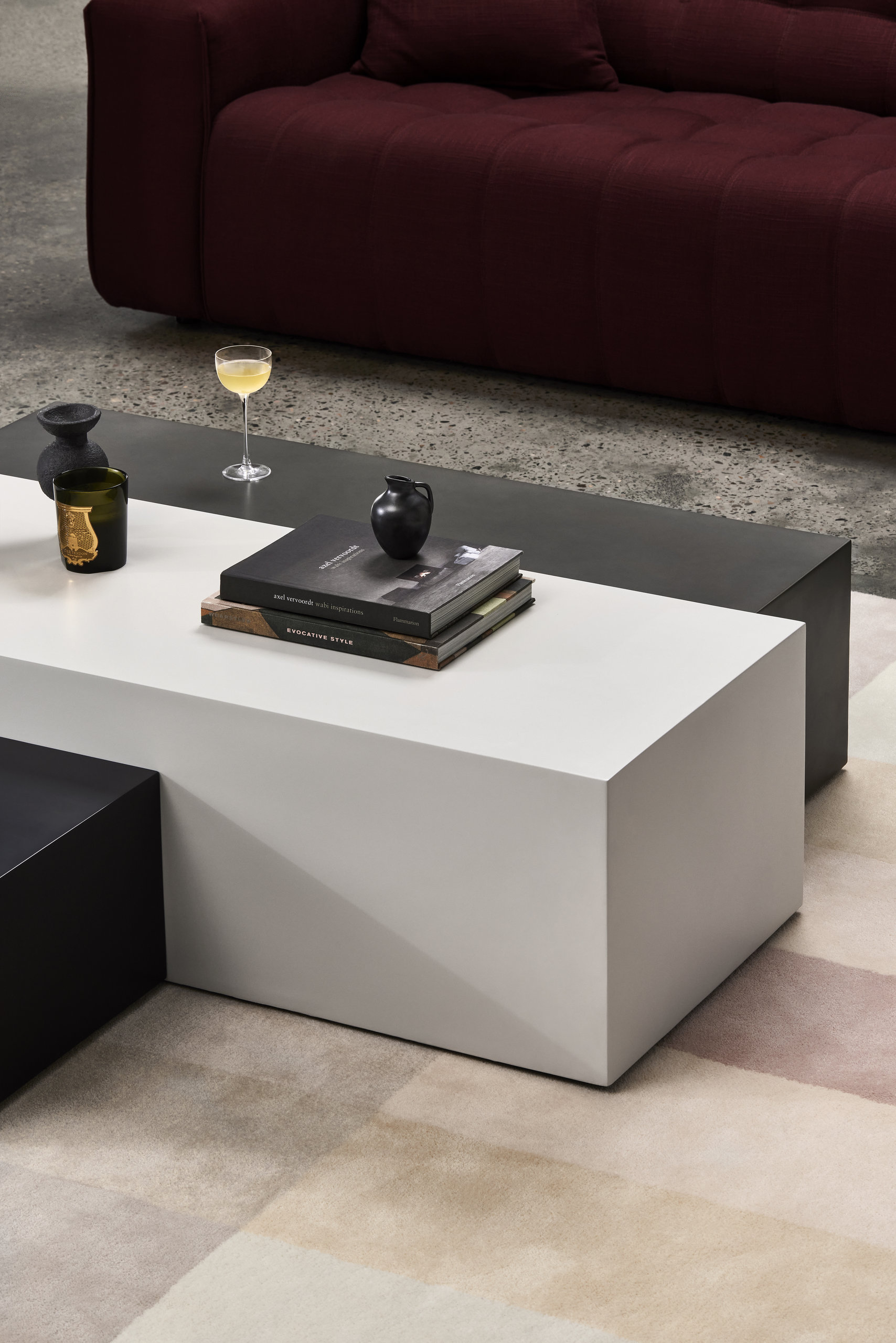 Blinde™ Bloc L1 Low Concrete Coffee Table - Outdoor Furniture ...