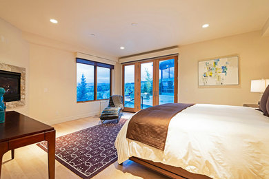 Bedroom - modern bedroom idea in Salt Lake City