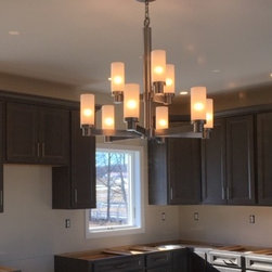 New Kitchen Construction - Chandeliers