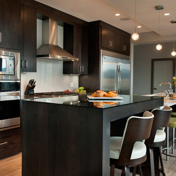 Hickory Shaker Kitchen in Coffee Bean