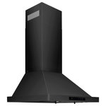 ZLINE Kitchen and Bath - ZLINE 24" Convertible Vent Wall Range Hood in Black Stainless Steel - The ZLINE BSKBN-24 is a 24 in. professional wall mount stainless steel range hood with a modern design and built-to-last quality, making it a great addition to any kitchen. This hood's high-performance, 400 CFM 4-speed motor will provide all the power you need to quietly and efficiently ventilate your stove while cooking. With its classic 430 grade black stainless steel, this range hood contains rust, temperature, and corrosion-resistant properties to ensure a durable vent hood that will last for years to come. Enjoy modern features, including built-in LED lighting for an illuminated culinary experience and dishwasher-safe stainless steel baffle filters for easy clean-up. This wall mount range hood has a convertible vent, so you can have a luxury range hood whether you need a ducted or ductless option. Enjoy easy installation and an easy recirculating conversion process. Experience Attainable Luxury - in the heart of your home, with a ZLINE range hood. ZLINE Kitchen and Bath stands by all products with its manufacturer parts warranty. The BSKBN-24 ships next business day when in stock.