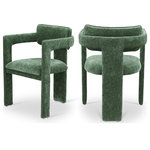 Meridian Furniture - Brenda Upholstered Dining Chair, Green, Chenille Fabric, Set of 2 - Indulge in the allure of the Green Chenille Fabric Brenda Dining Chair by Meridian Furniture. Its captivating design and luxurious finish elevate any space with effortless elegance. Crafted with precision and durability in mind, this stunning piece becomes the focal point of gatherings, fostering moments of connection and warmth. Embrace sophistication and style with the Brenda Dining Chair, a testament to exquisite taste and timeless beauty.