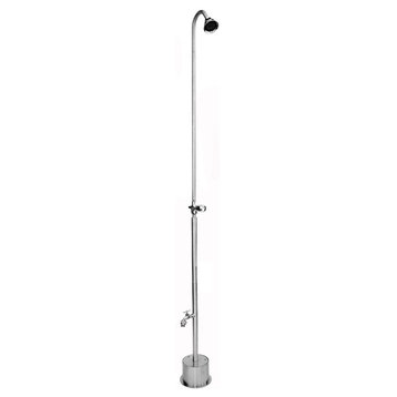 Free Standing ADA Compliant Shower with Hose Bibb