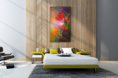 Bedroom - contemporary bedroom idea in Other