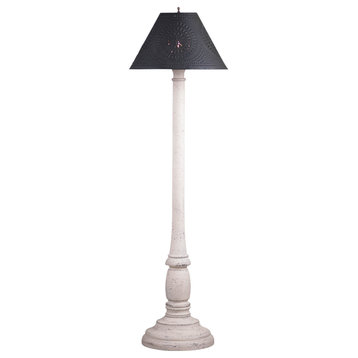 Brinton House Floor Lamp Americana White w/shade