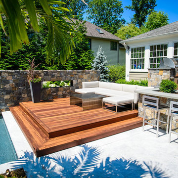 Exotic and Modern Backyard Space