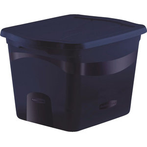 Honey Can Do Large Decorative Storage Bin With Handles Black Rubbermaid Rmcs180000 Clever Stacking View Tote 18 Gal