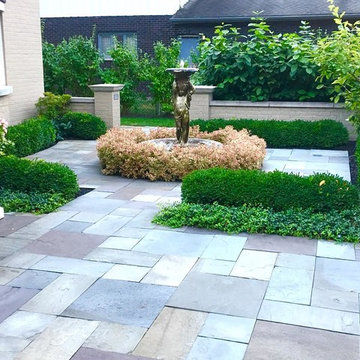 Walled Courtyard with Fountain