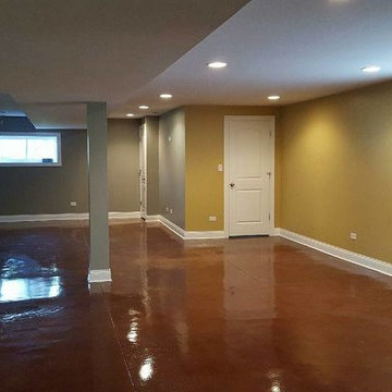 Concrete Basement Remodel with Heated Flooring