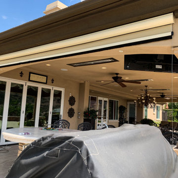 Patio Motorized Power Screen in Yorba Linda, California