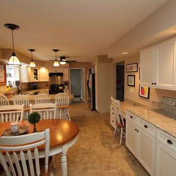 Transitional Kitchen in White Laminate from Westminster, Maryland