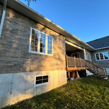 Facade installation project in Georgina, ON