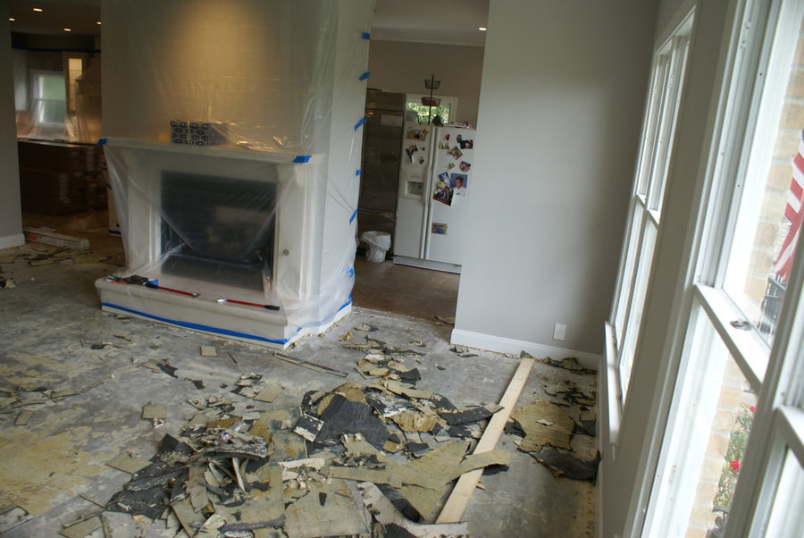 Westlake dark wood floors