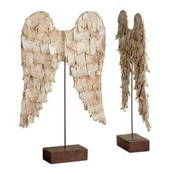 BIRCH ANGEL WINGS - NEW - Holiday Accents And Figurines