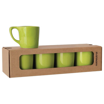 LINO Coffee Mugs, Set of 4, Lotus Green