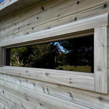 Rustic Cedar Wood Fired Sauna