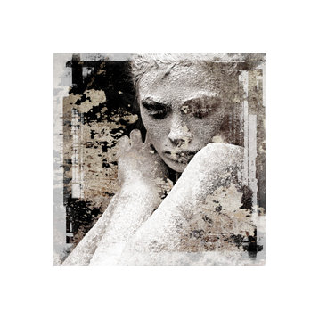 Textured Woman's Face Artwork | Andrew Martin White Woman