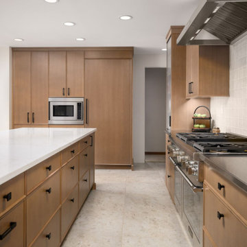 Warm Modern Gathering Kitchen
