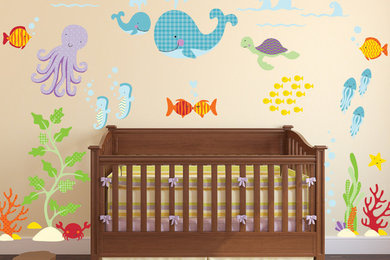 Under Water Luxury Nursery Wall Art Sticker Design