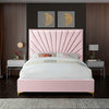 Eclipse Velvet Bed, Pink, King