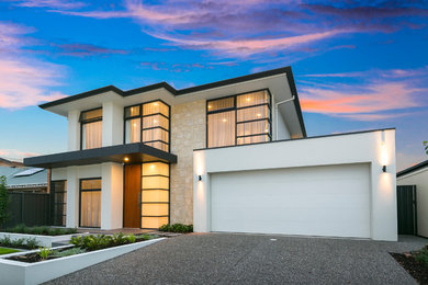 Inspiration for a modern exterior home remodel in Detroit