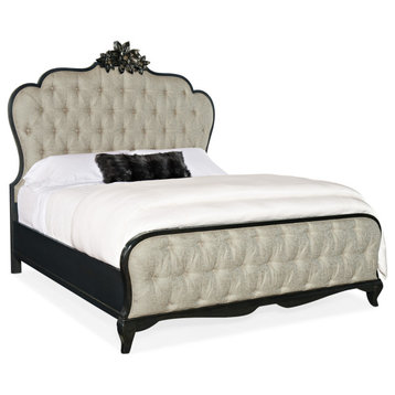 Hooker Furniture 5845-90866-99 Collette Glam 84"W Romantic - Noir