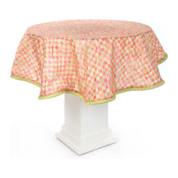 Tulip Check Table Topper | MacKenzie-Childs - Tablecloths