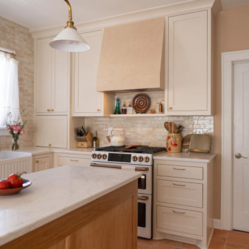 French Country Kitchen Remodel — Plaster Hood, Oak Island & Farmhouse Sink