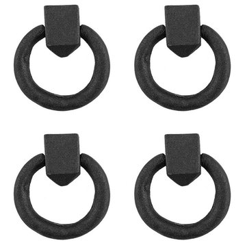 Cast Iron Ring Cabinet & Drawer Pull 1 7/8 Inch Pack of 4