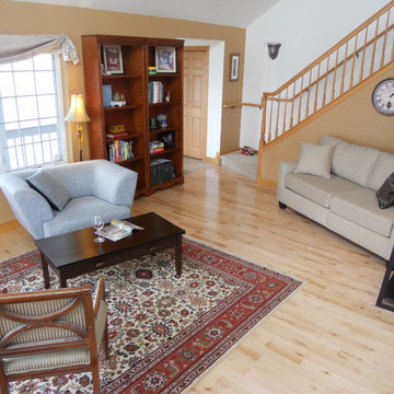 Comfortably spaced furniture encourages conversation.