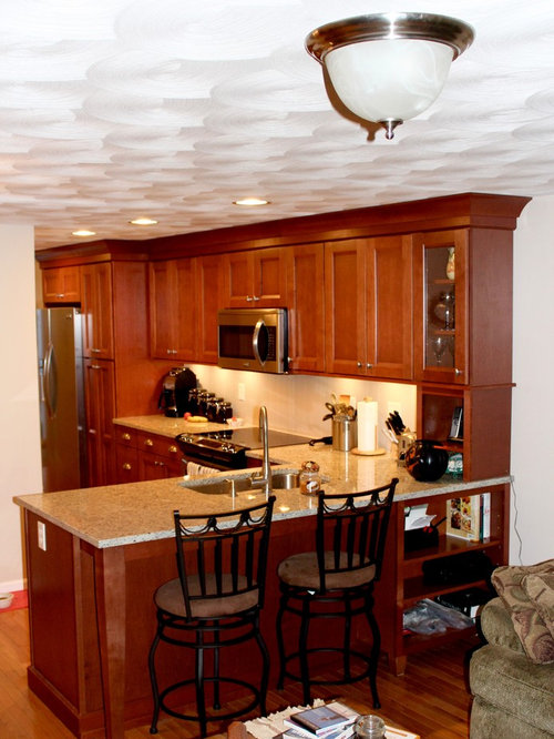 Traditional dark wood kitchen  remodel West Warwick RI